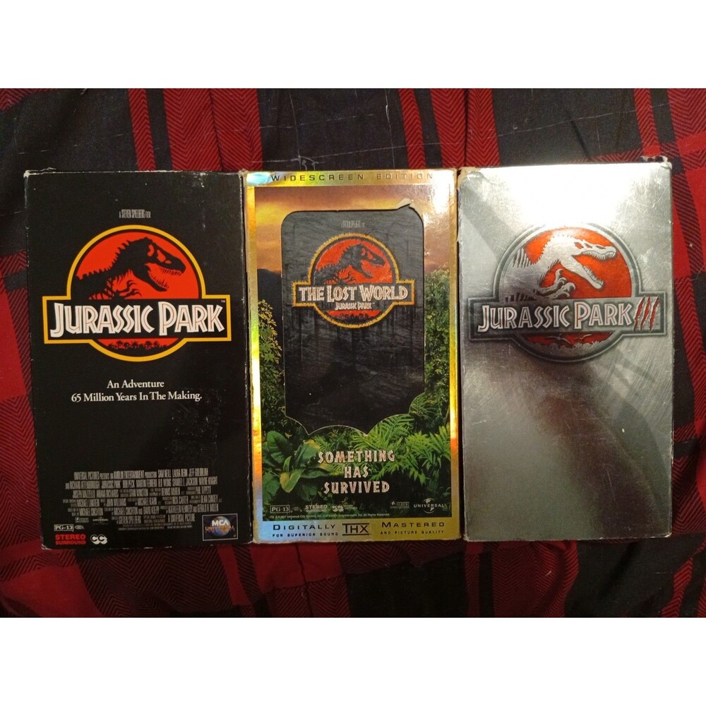 Jurassic Park - The Complete Original Trilogy On VHS